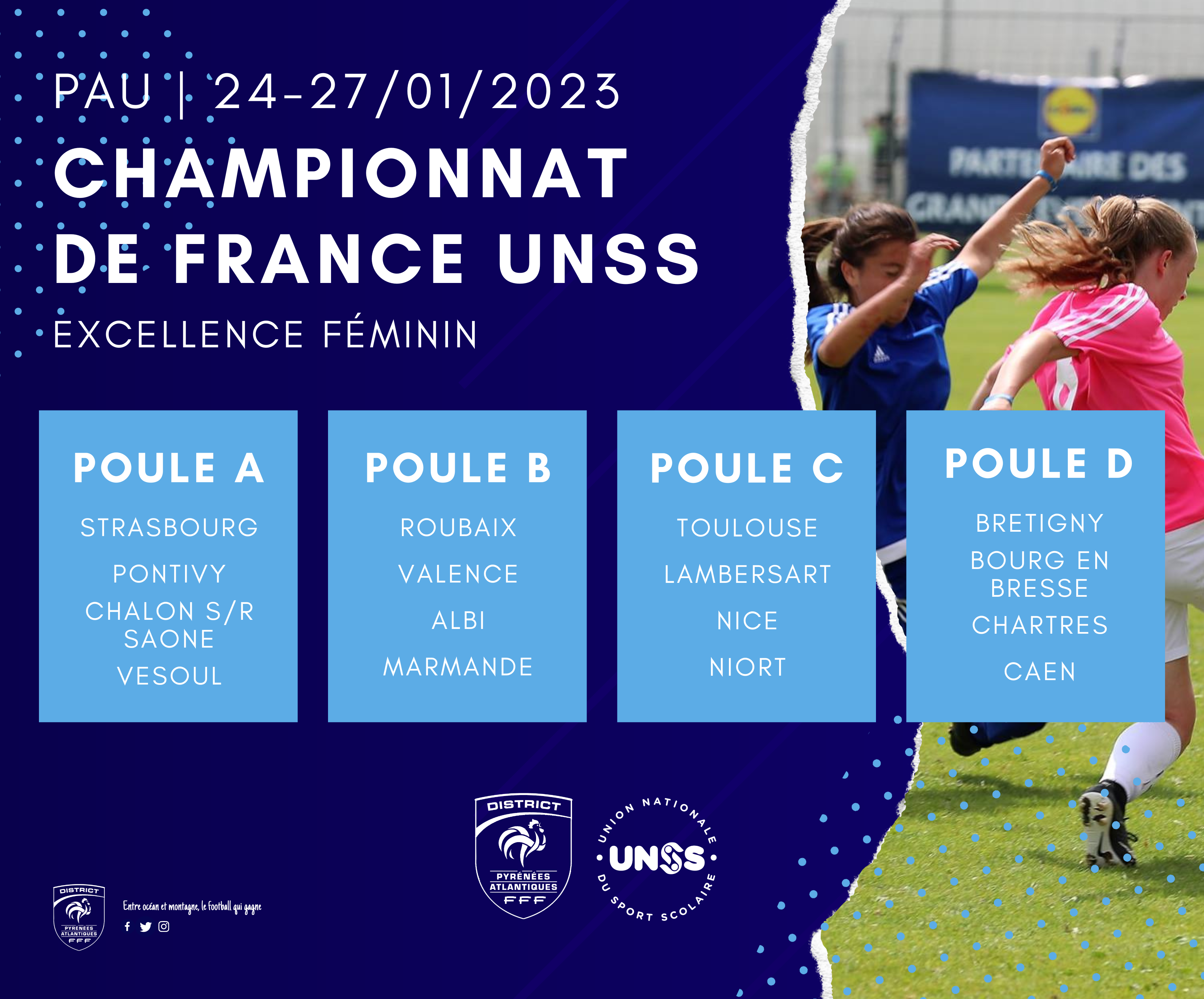 Le championnat de France UNSS Excellence Féminin sinvite à picture