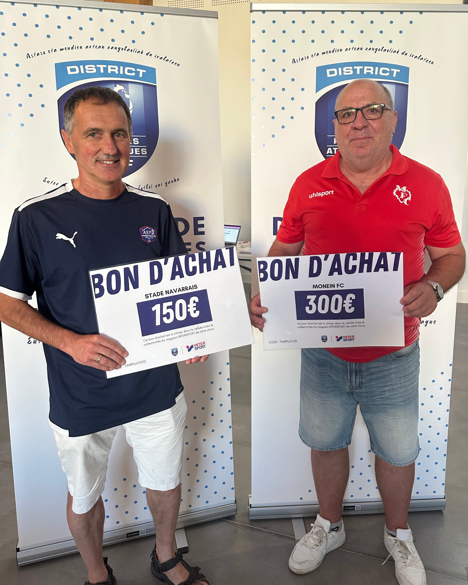 Le Monein FC et le Stade Navarrais en Départementale 3.